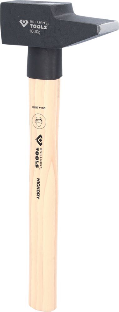 Brilliant Tools Schlosserhammer mit Hickory Stiel 1000 Gramm französische Form Brilliant Tools Schlosserhammer mit Hickory Stiel 1000 Gramm französische Form