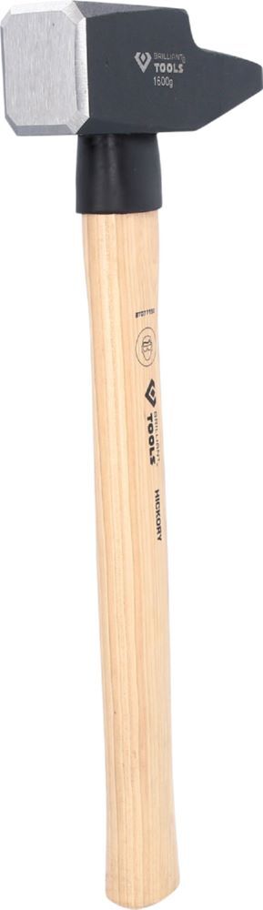 Brilliant Tools Schlosserhammer mit Hickory Stiel 1600 Gramm französische Form Produktbild Brilliant Tools Schlosserhammer mit Hickory Stiel 1600 Gramm französische Form bild 3