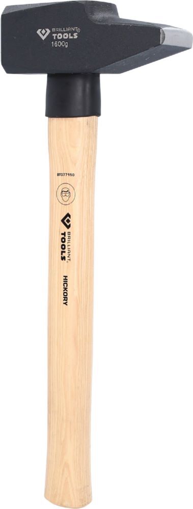 Brilliant Tools Schlosserhammer mit Hickory Stiel 1600 Gramm französische Form Produktbild Brilliant Tools Schlosserhammer mit Hickory Stiel 1600 Gramm französische Form