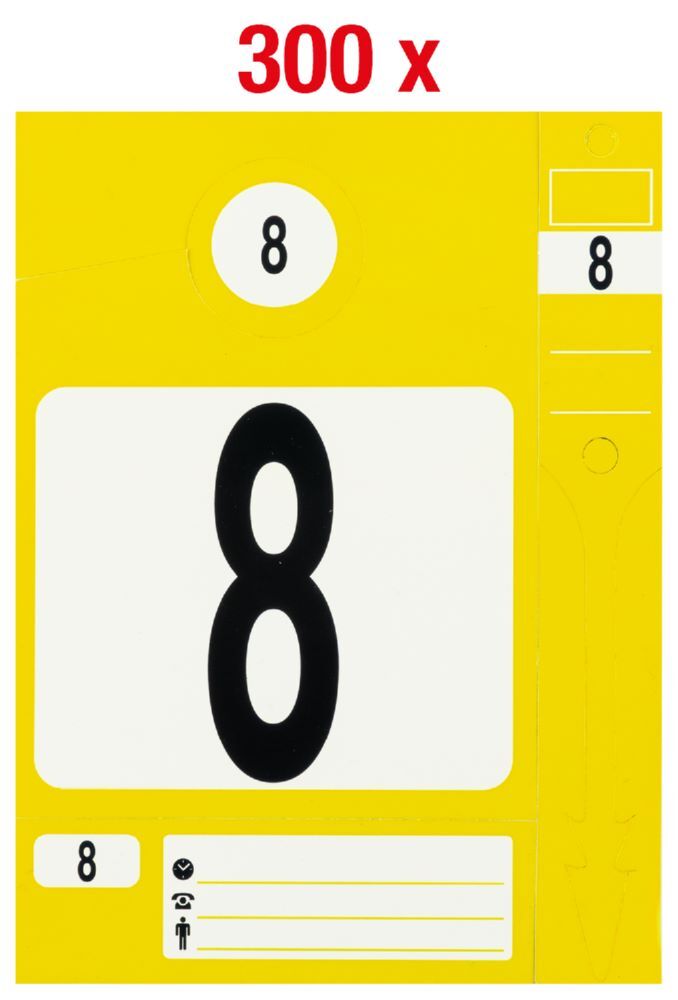 KS Tools Schlüsselanhänger Set gelb 300 Stück Produktbild KS Tools Schlüsselanhänger Set gelb 300 Stück bild 2