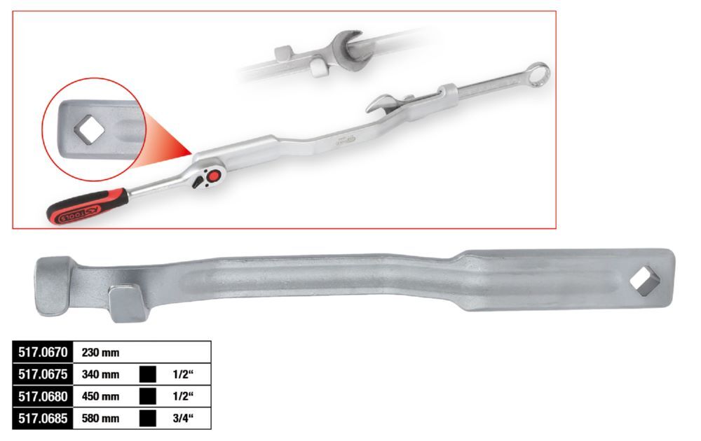 KS Tools Schlüsselverlängerung Länge 450 mm Produktbild KS Tools Schlüsselverlängerung Länge 450 mm