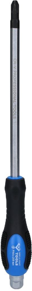Brilliant Tools Schraubendreher Kreuzschlitz mit Schlagkappe PH4 x 200 mm Produktbild Brilliant Tools Schraubendreher Kreuzschlitz mit Schlagkappe PH4 x 200 mm