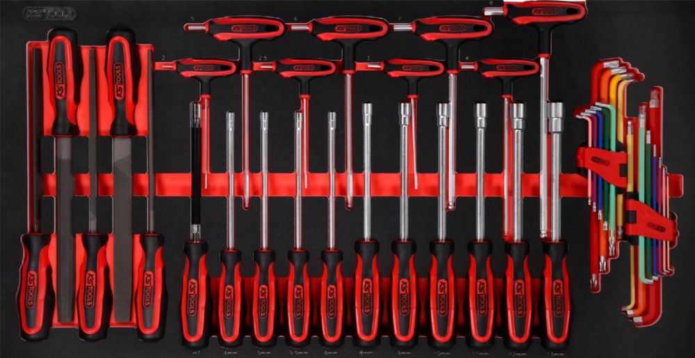 Produktbild KS Tools Schraubendreher und Feilen Satz 1.1/3 Systemeinlage 42 teilig