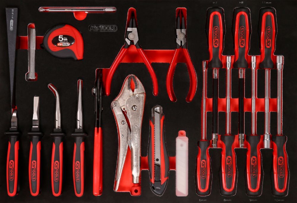 Produktbild KS Tools Schraubendreher und Zangen Satz Einlage M 32 teilig