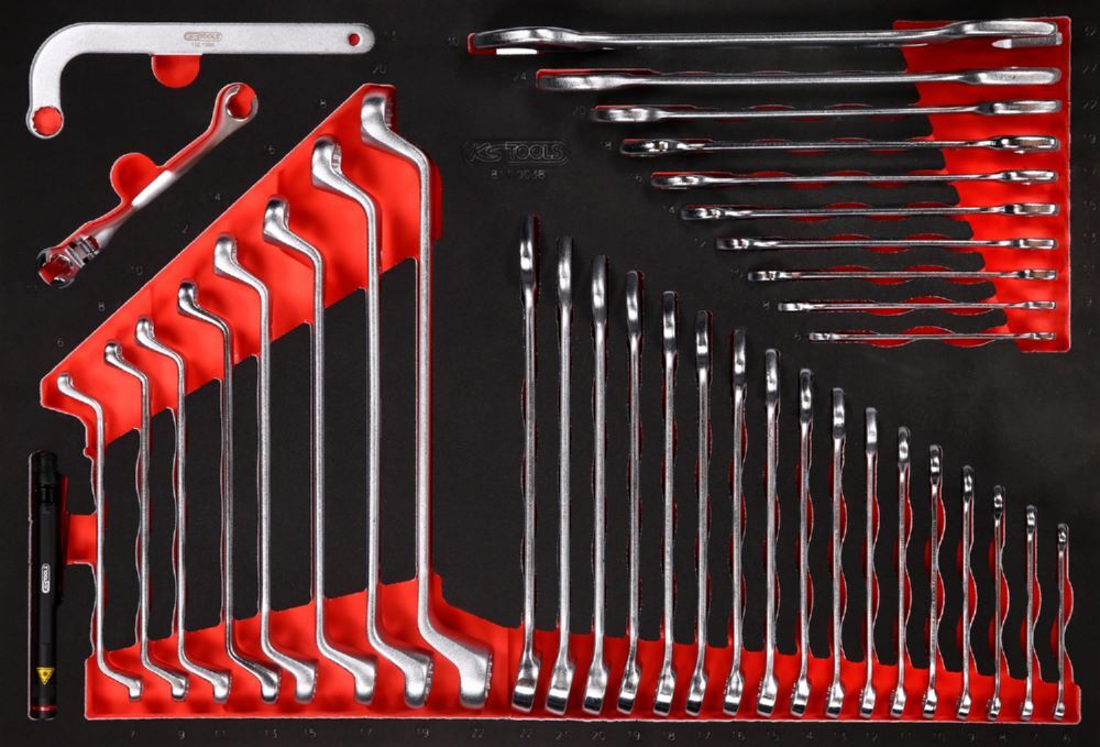 Produktbild KS Tools Schraubenschlüssel Satz Einlagegröße M 38 teilig