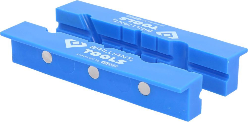 Brilliant Tools Schonbacken Satz Kunststoff mit Nuten 150 mm Produktbild Brilliant Tools Schonbacken Satz Kunststoff mit Nuten 150 mm bild 2