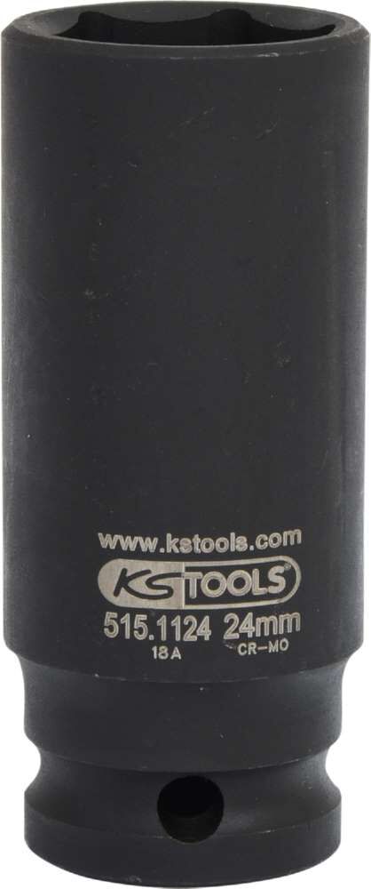 KS Tools 1/2 Zoll Sechskant-Kraft-Stecknuss lang 24 mm Produktbild KS Tools 1/2 Zoll Sechskant-Kraft-Stecknuss lang 24 mm bild 5