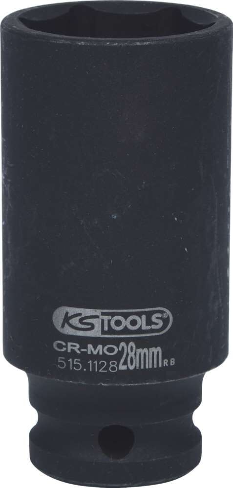 KS Tools 1/2 Zoll Sechskant-Kraft-Stecknuss lang Schlüsselweite 28 mm KS Tools 1/2 Zoll Sechskant-Kraft-Stecknuss lang Schlüsselweite 28 mm