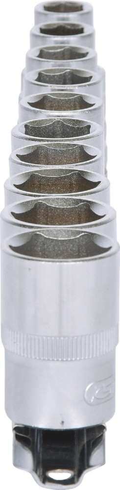 Produktbild KS Tools 1/2 Zoll Sechskant-Stecknuss-Satz lang 10 Teile 10-19 mm bild 4