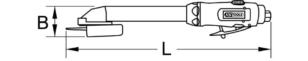 KS Tools Mini Druckluft Stab Trennschleifer Slim Power 1/4 Zoll Produktbild KS Tools Mini Druckluft Stab Trennschleifer Slim Power 1/4 Zoll bild 5