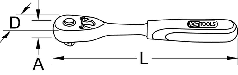KS Tools 1/4 Zoll SlimPOWER Umschaltknarre 72 Zahn Produktbild KS Tools 1/4 Zoll SlimPOWER Umschaltknarre 72 Zahn bild 5