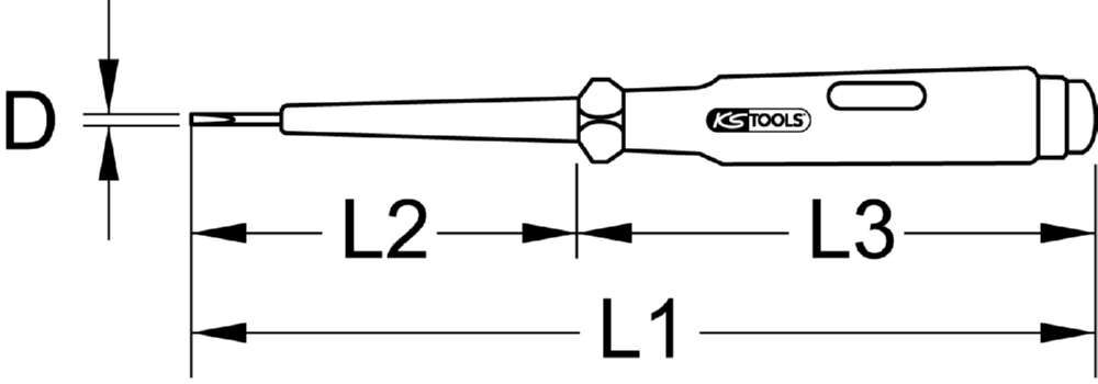 KS Tools Spannungsprüfer mit Schutzisolierung 100 - 500 V Gesamtlänge 140 mm Produktbild KS Tools Spannungsprüfer mit Schutzisolierung 100 - 500 V Gesamtlänge 140 mm bild 9