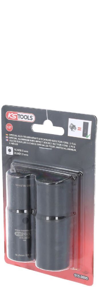 Produktbild 1/2" Spezial-Alu-Felgen-Kraft-Stecknuss-Satz für Ford, 18,5 / 19,5 / 20,5 / 21,5 bild 5