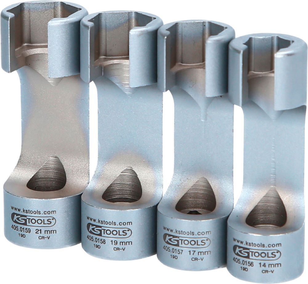 KS Tools 3/8 Zoll Spezial Einspritzleitungs Schlüssel Satz 4 teilig Produktbild KS Tools 3/8 Zoll Spezial Einspritzleitungs Schlüssel Satz 4 teilig