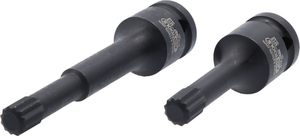 Produktbild KS Tools Spezial Kraft Bit Stecknuss 1/2 Zoll Satz Vielzahn 2 tlg