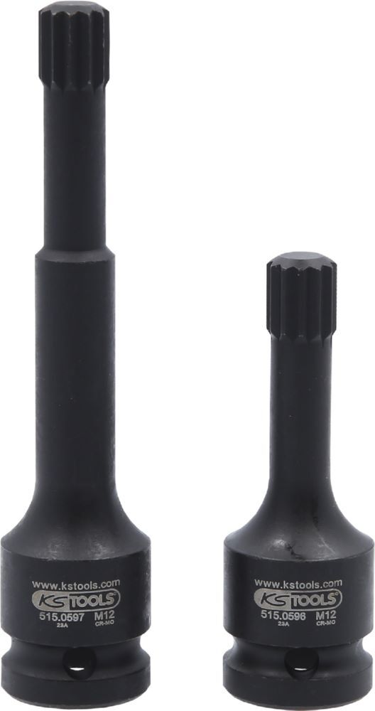 Produktbild 1/2" Spezial-Kraft-Bit-Stecknuss-Satz Vielzahn, 2-tlg bild 4