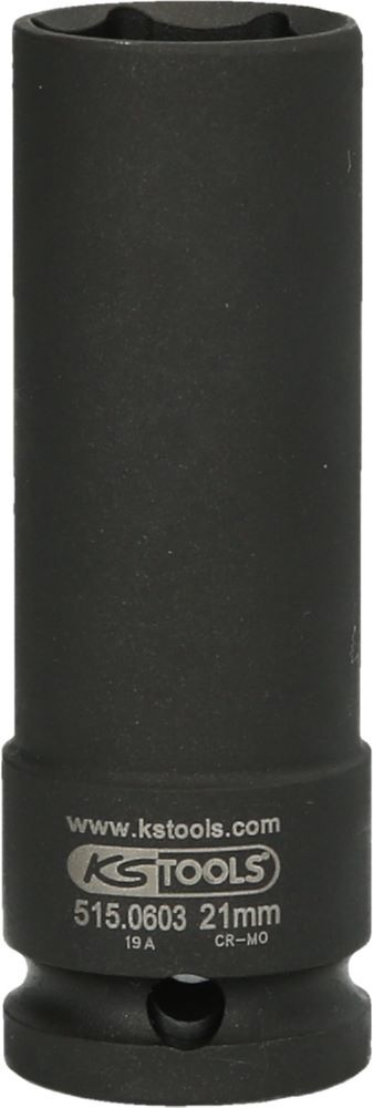 Produktbild KS Tools Spezial-Kraft-Stecknuss für geschraubte Spurplatten 21 mm 1/2 Zoll