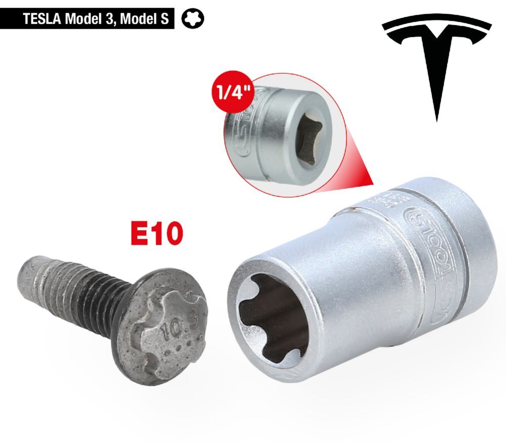 Produktbild 1/4" Spezial-Profil-Stecknuss für Tesla, EPR10 bild 2