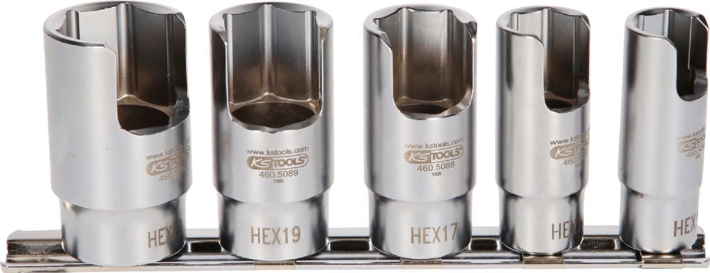 Produktbild KS Tools Spezial Winkel Rohrverbinder Stecknusssatz 5 teilig 3/8 Zoll