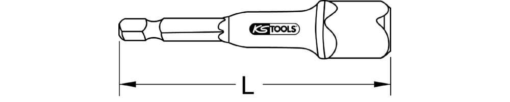 KS Tools Spezialadapter magnetisch Länge 72mm KS Tools Spezialadapter magnetisch Länge 72mm