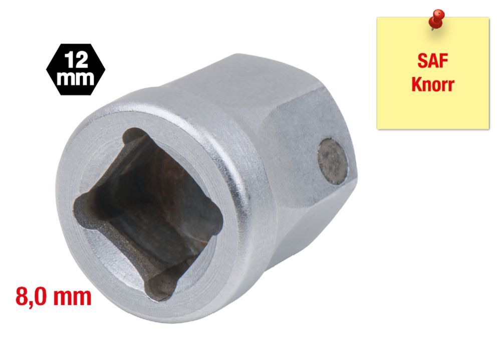 Produktbild Spezialeinsatz 4-kant mit Magnet, 8,0 mm, für SAF und Knorr Sättel bild 2