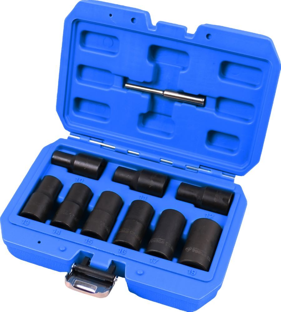 Brilliant Tools Spiralprofil Stecknuss Satz 1/2 Zoll 10 Teile 10 bis 19 mm Produktbild Brilliant Tools Spiralprofil Stecknuss Satz 1/2 Zoll 10 Teile 10 bis 19 mm