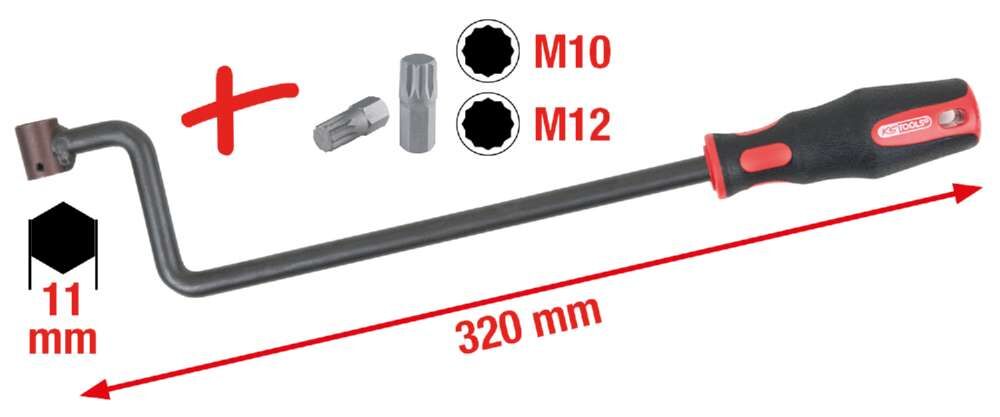 KS Tools Spureinstellschlüssel für Mercedes 3 Teile KS Tools Spureinstellschlüssel für Mercedes 3 Teile