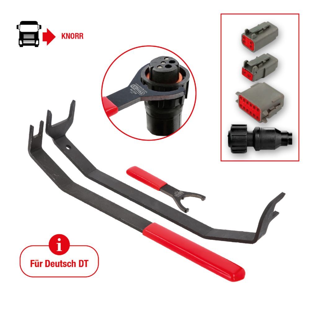 KS Tools Stecker Entriegelungswerkzeug Satz für Knorr Bremse Produktbild KS Tools Stecker Entriegelungswerkzeug Satz für Knorr Bremse bild 2