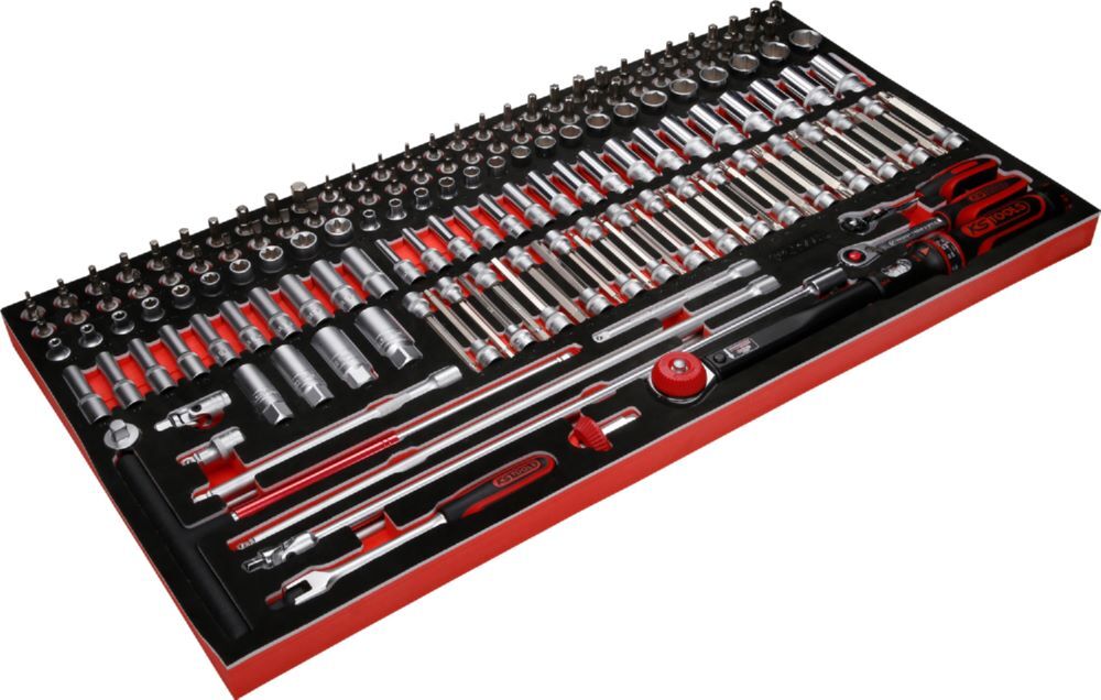 Produktbild 3/8" Steckschlüssel-Satz in Schaumstoffeinlage, 165-tlg bild 2