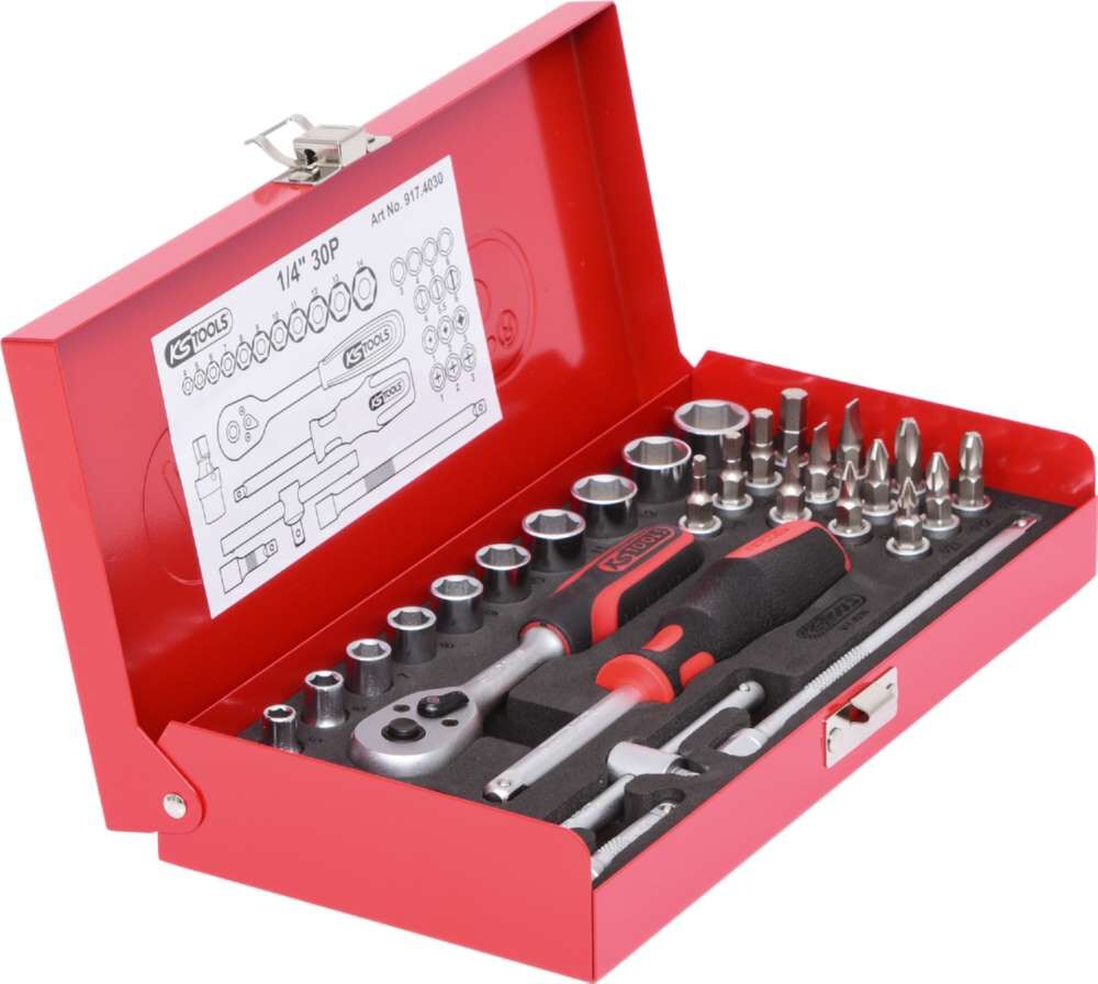 KS Tools 1/4 Zoll Steckschlüssel-Satz 30 Teile Produktbild KS Tools 1/4 Zoll Steckschlüssel-Satz 30 Teile bild 5