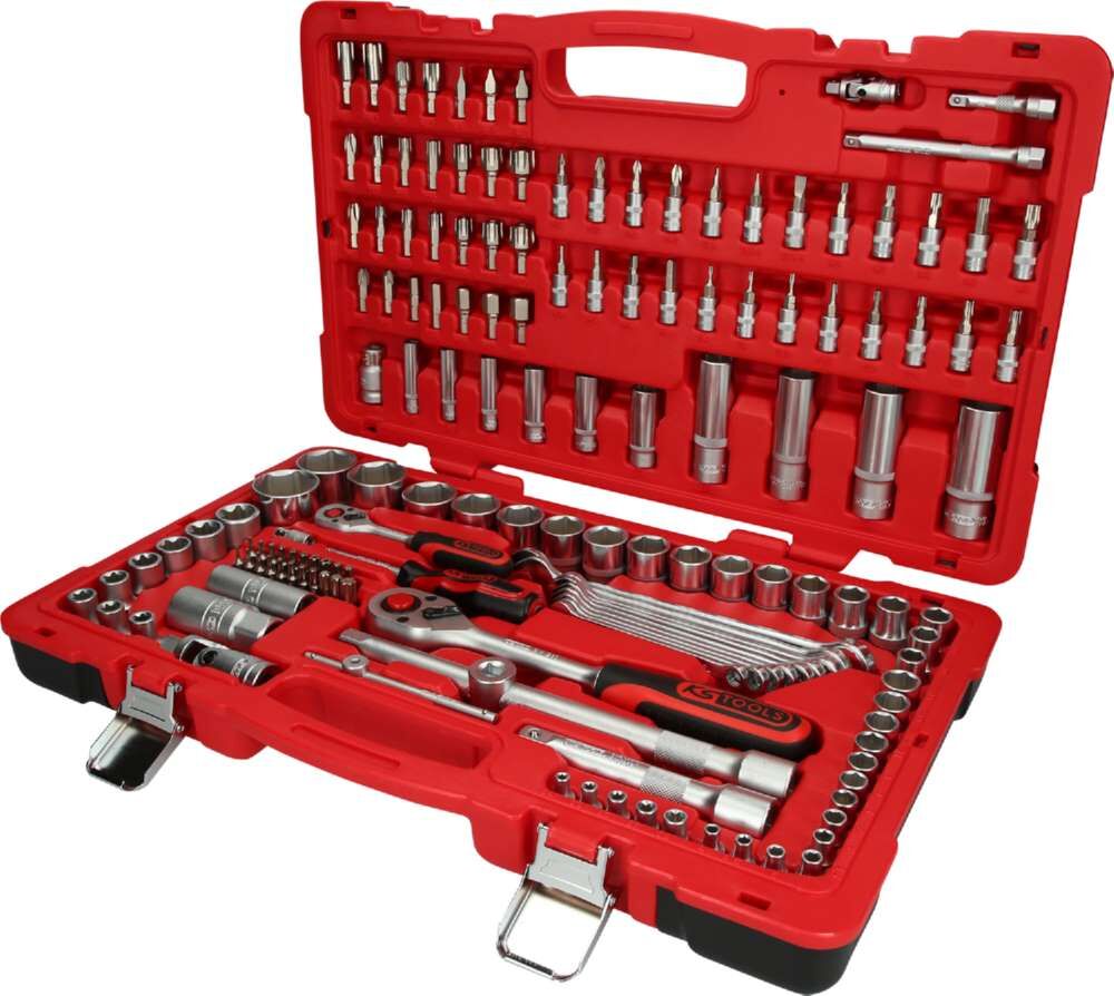 KS Tools 1/4 Zoll + 1/2 Zoll Steckschlüssel-Satz 151 Teile Produktbild KS Tools 1/4 Zoll + 1/2 Zoll Steckschlüssel-Satz 151 Teile