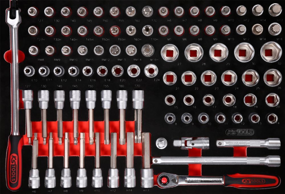 Produktbild KS Tools Steckschlüssel Satz 1/2 Zoll 95 teilig