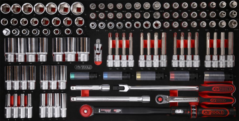 Produktbild KS Tools Steckschlüssel Satz 1/2 Zoll 120 teilig