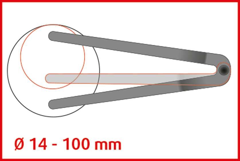 KS Tools Stirnlochschlüssel Durchmesser 14 - 100 mm mit Zapfendurchmesser 5,0 mm Produktbild KS Tools Stirnlochschlüssel Durchmesser 14 - 100 mm mit Zapfendurchmesser 5,0 mm bild 3