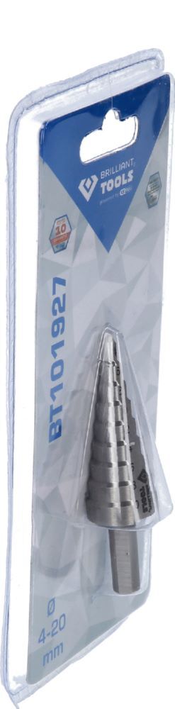 Brilliant Tools Stufenbohrer HSS Stahl 4 bis 20 mm Produktbild Brilliant Tools Stufenbohrer HSS Stahl 4 bis 20 mm bild 8