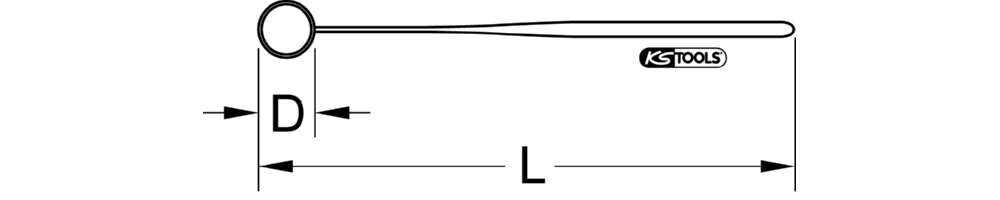 KS Tools Suchspiegel mit Schutzisolierung Durchmesser 58 mm Normale Linse Produktbild KS Tools Suchspiegel mit Schutzisolierung Durchmesser 58 mm Normale Linse bild 2
