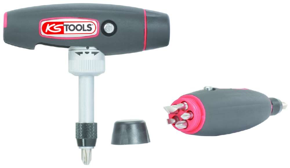 KS Tools Ratschen Bit Schraubendrehersatz T-Griff 1/4 Zoll 7 Teile KS Tools Ratschen Bit Schraubendrehersatz T-Griff 1/4 Zoll 7 Teile