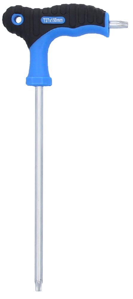 Brilliant Tools Winkelstiftschlüssel Torx mit Stirnlochbohrung T27 x 150 mm T Griff Produktbild Brilliant Tools Winkelstiftschlüssel Torx mit Stirnlochbohrung T27 x 150 mm T Griff