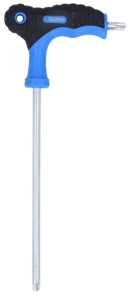 Brilliant Tools Winkelstiftschlüssel Torx mit Stirnlochbohrung T45 x 200 mm T Griff Produktbild Brilliant Tools Winkelstiftschlüssel Torx mit Stirnlochbohrung T45 x 200 mm T Griff