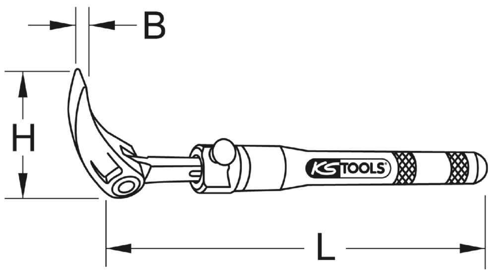 KS Tools Teleskop Gelenk Rollkopf Hebeleisen 600 bis 915mm KS Tools Teleskop Gelenk Rollkopf Hebeleisen 600 bis 915mm