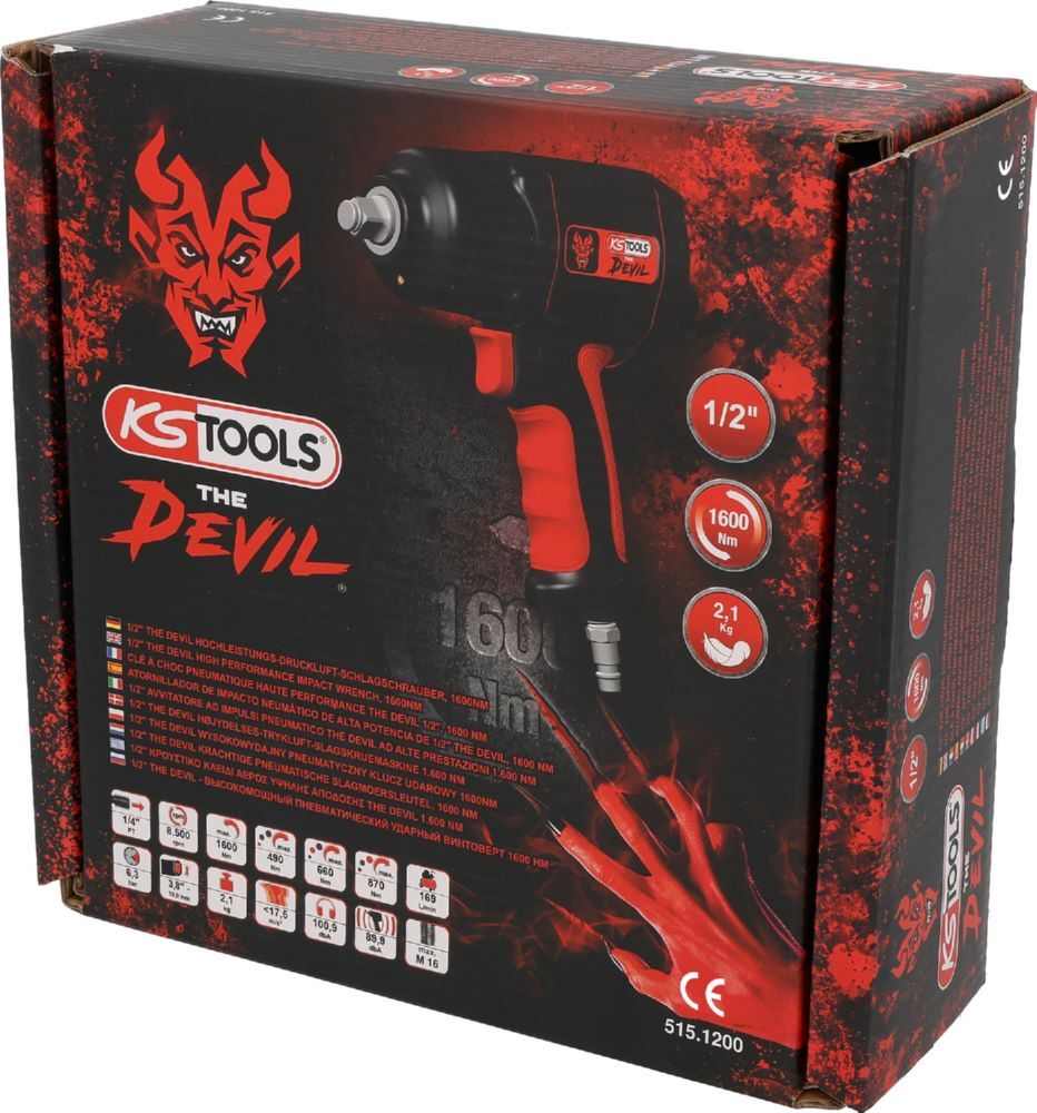 Produktbild 1/2" THE DEVIL Hochleistungs-Druckluft-Schlagschrauber, 1600Nm bild 4