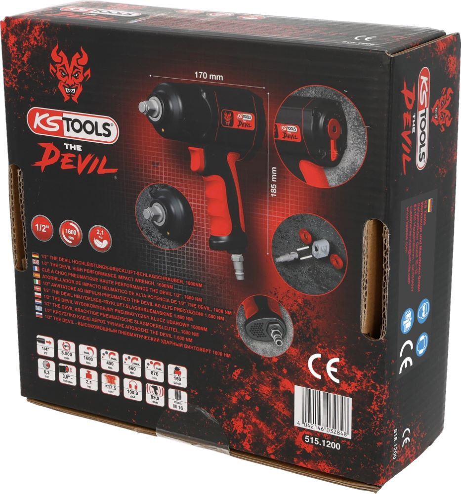 Produktbild 1/2" THE DEVIL Hochleistungs-Druckluft-Schlagschrauber, 1600Nm bild 5