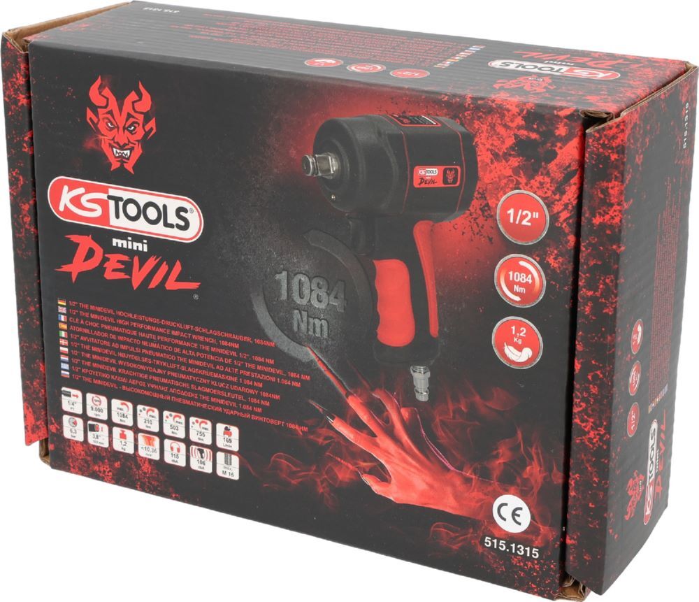 Produktbild 1/2" THE miniDEVIL Hochleistungs-Druckluft-Schlagschrauber, 1084Nm bild 4