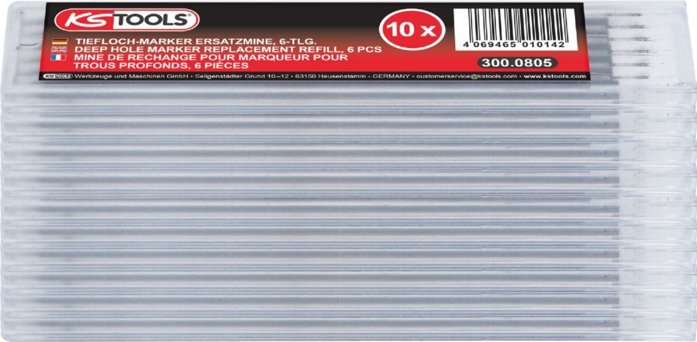 Produktbild KS Tools Tiefloch Marker Ersatzmine 10 x 6er Pack