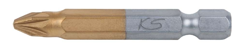 KS Tools 1/4 Zoll TiN Bit Länge 50mm PZ3 Produktbild KS Tools 1/4 Zoll TiN Bit Länge 50mm PZ3