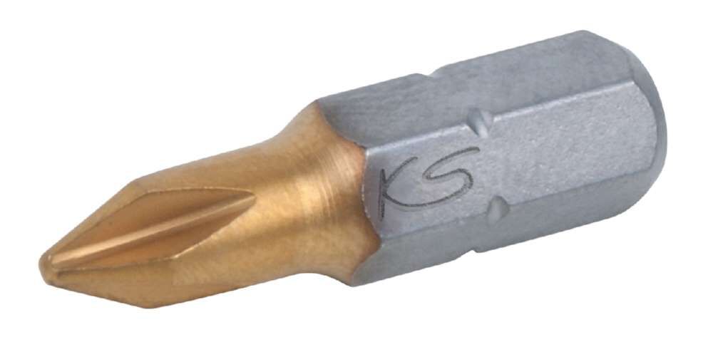 KS Tools 1/4 Zoll TiN Bit Länge 25mm PH2 im 5er Pack Produktbild KS Tools 1/4 Zoll TiN Bit Länge 25mm PH2 im 5er Pack