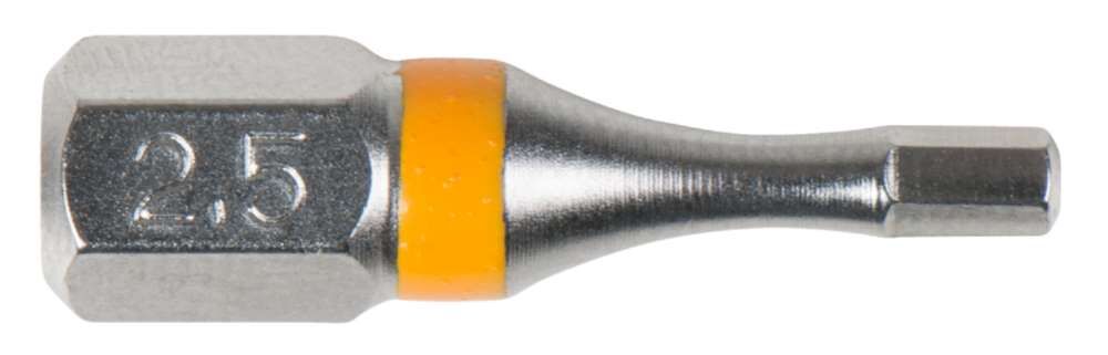 KS Tools 1/4 Zoll TORSIONpower Bit Innen Sechskant Länge 25mm Profilgröße 2,5mm Produktbild KS Tools 1/4 Zoll TORSIONpower Bit Innen Sechskant Länge 25mm Profilgröße 2,5mm