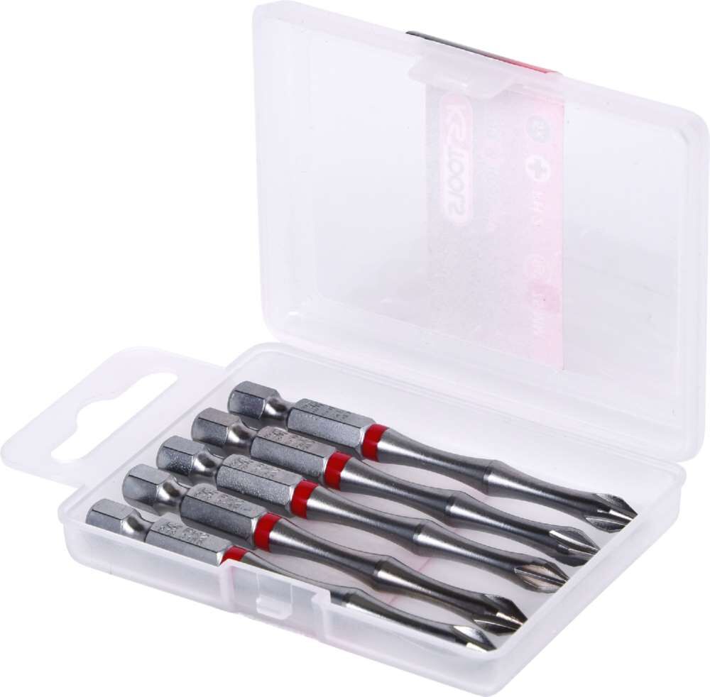KS Tools 1/4 Zoll TORSIONpower Bit Länge 75mm PH2 5er Pack Produktbild KS Tools 1/4 Zoll TORSIONpower Bit Länge 75mm PH2 5er Pack