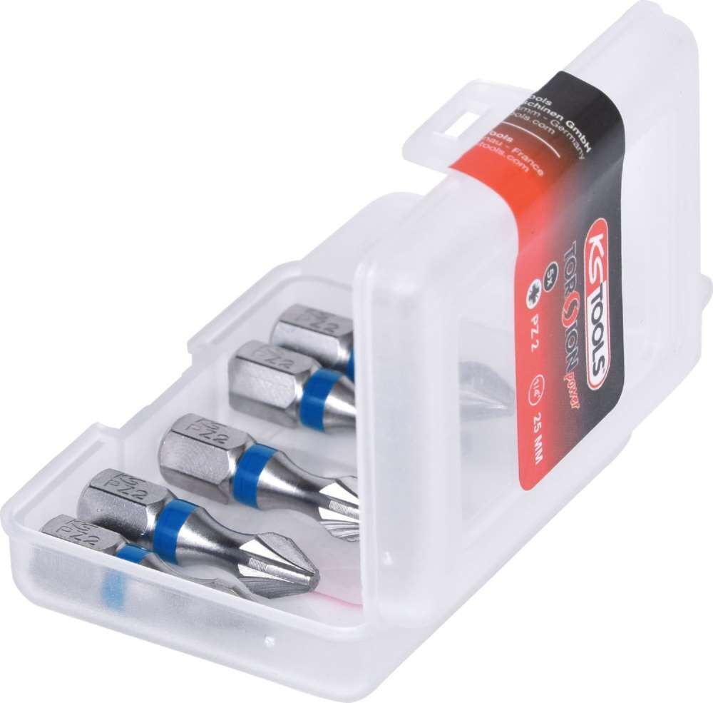 KS Tools 1/4 Zoll TORSIONpower Bit Länge 25mm PZ2 im 5er Pack Produktbild KS Tools 1/4 Zoll TORSIONpower Bit Länge 25mm PZ2 im 5er Pack bild 3
