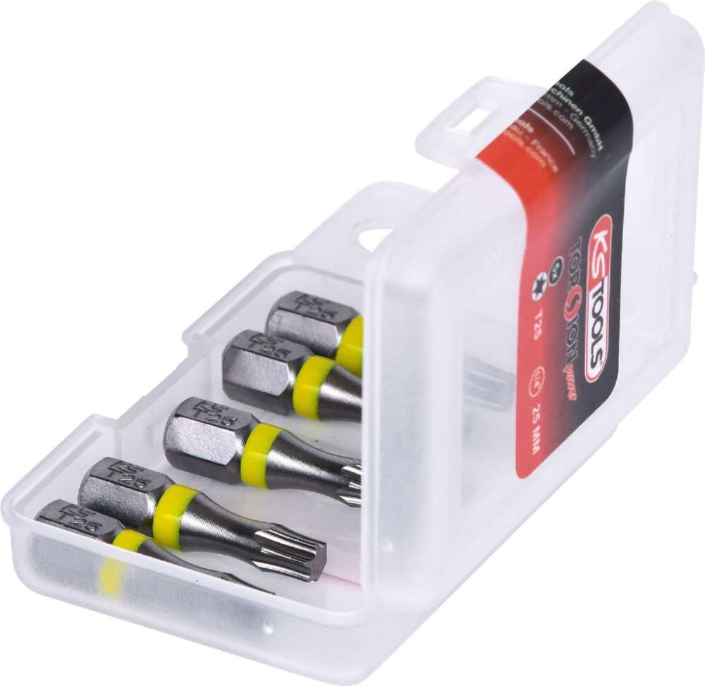 KS Tools 1/4 Zoll TORSIONpower Bit Torx Länge 75mm T10 5er Pack Produktbild KS Tools 1/4 Zoll TORSIONpower Bit Torx Länge 75mm T10 5er Pack bild 3